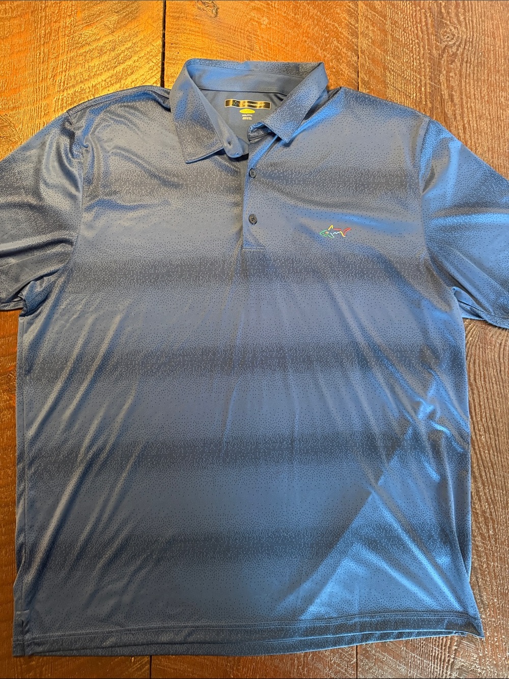 Greg Norman Play Dry Golf Polo Men’s XXXL 3XL Blue Shark Performance